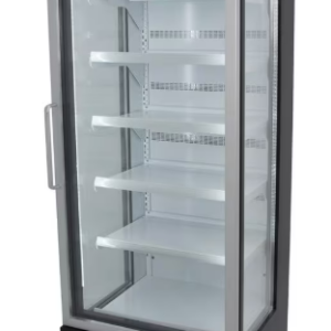 NEVERA EXPOSITORA REFRIGERADA CON LATERALES DE CRISTAL NEGRA CON DISPLAY