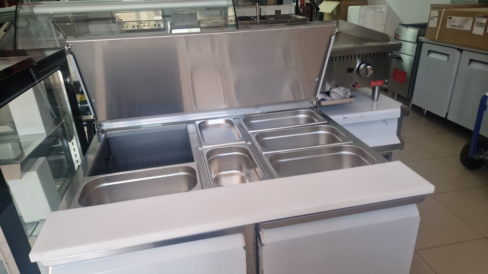 Mesa fría de ingredientes dos puertas - Imagen 2